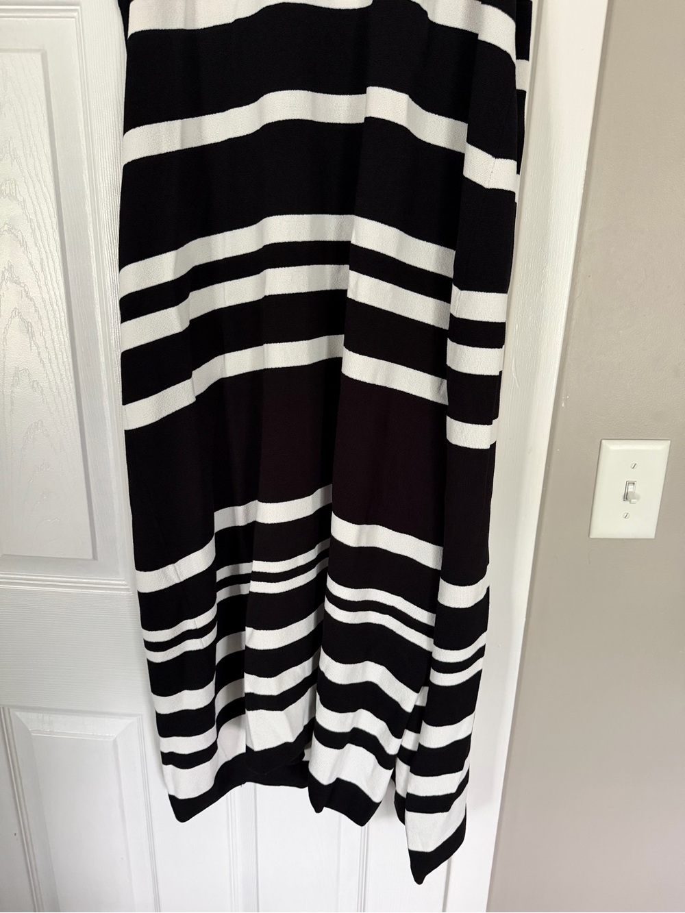 The Drop Striped Black & White Sleeveless Tank Maxi Dress - Picture 4 of 8